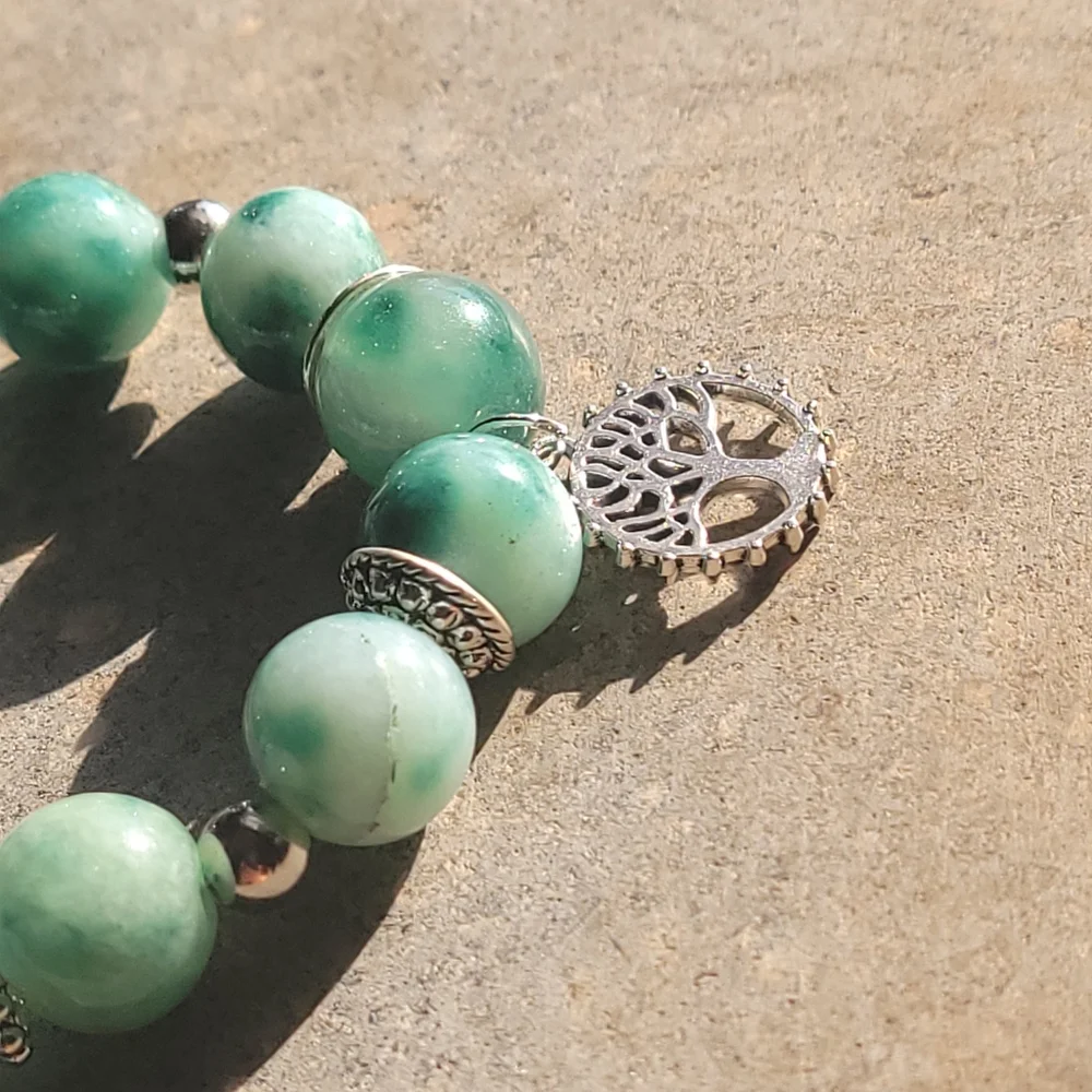 🖤3/$50 Malaysian Jade Stone Bracelet - Picture 2 of 5